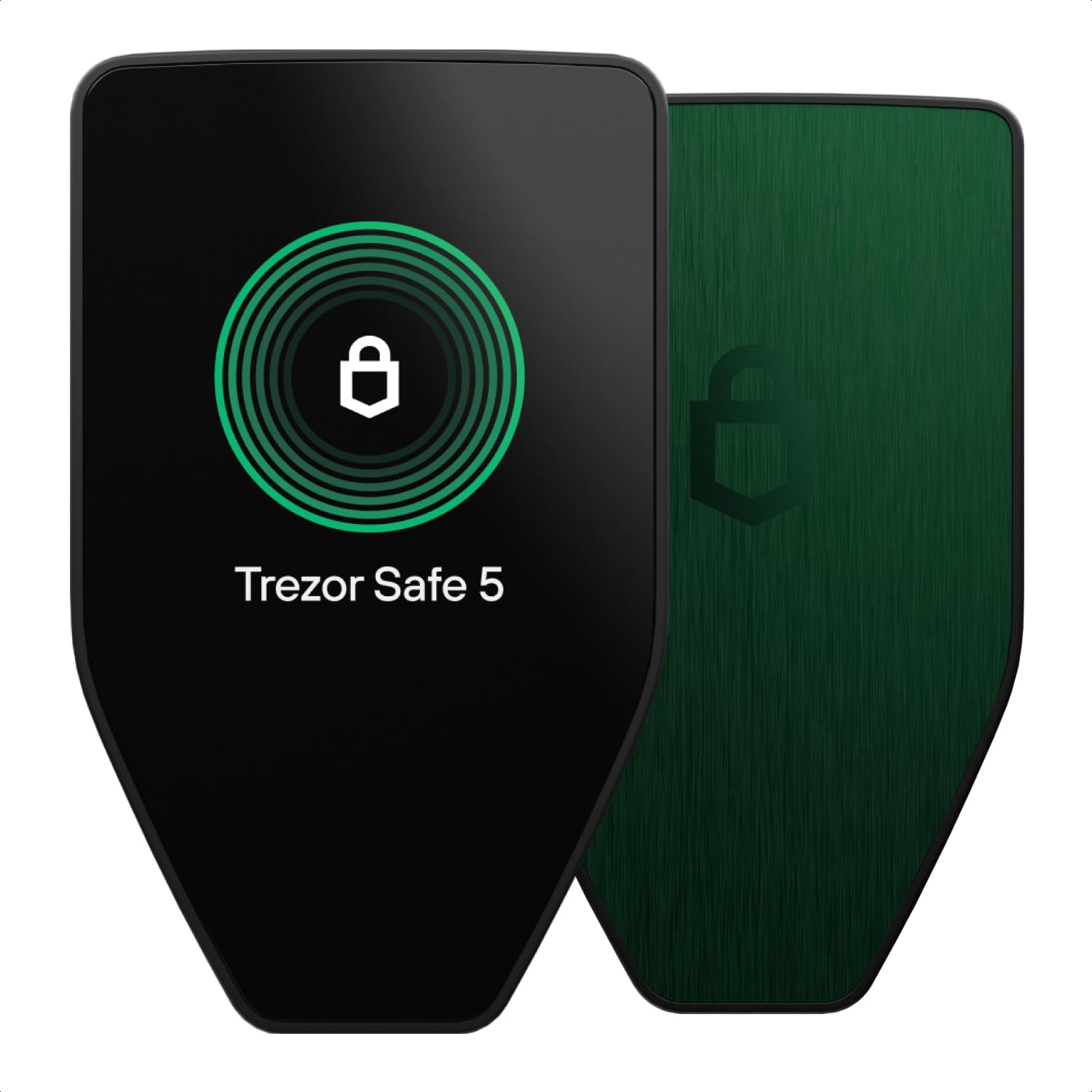 Trezor Safe 5 - کیف پول سخت افزاری کریپتو با عنصر و عبارت امن، صفحه لمسی رنگی و بازخورد لمسی، از بیت کوین و دارایی های دیجیتال خود محافظت کنید (بریل سبز)