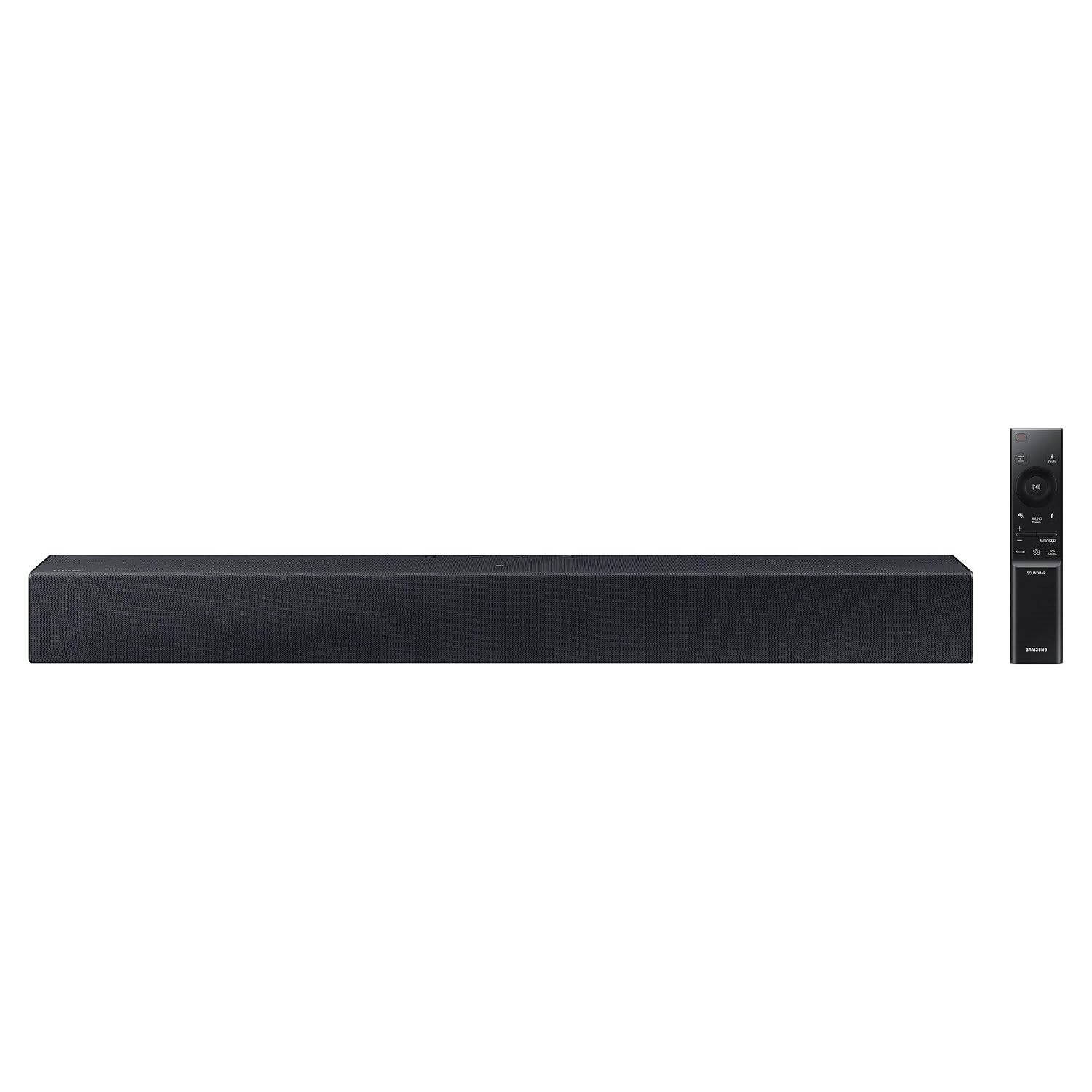بلندگو SAMSUNG C400 2.0ch 270W Soundbar (2023) - نوار صوتی بلوتوث با 4 بلندگو، حالت گسترش صدای فراگیر