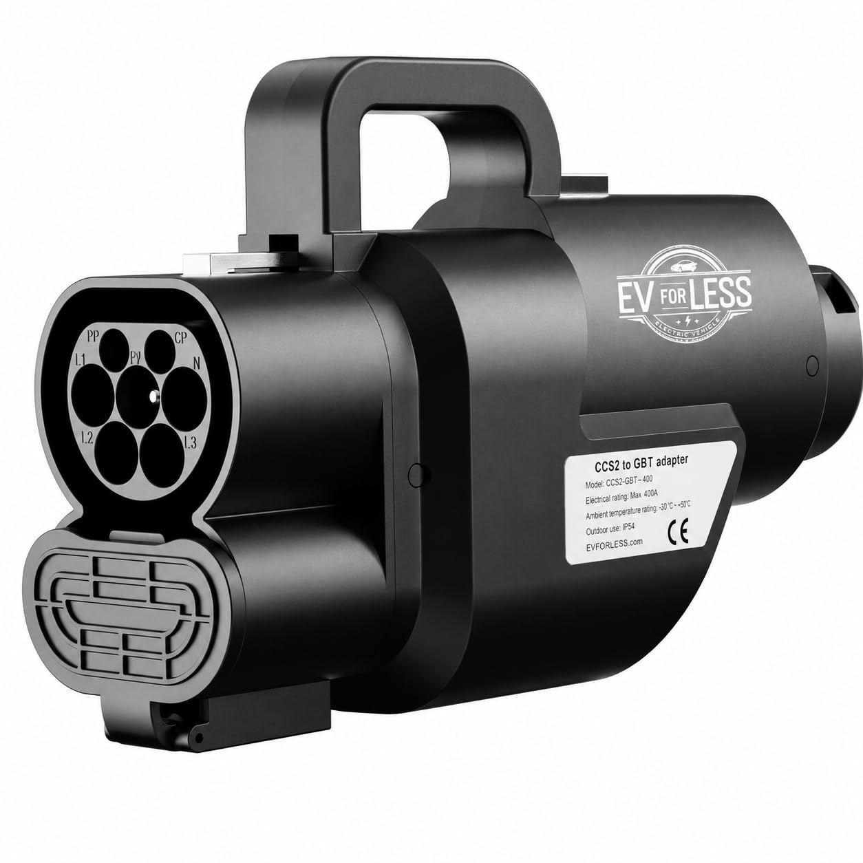 آداپتور شارژ CCS2 به GBT | تا 400 کیلووات DC | برای BYD، ID4/ID6، ROX، Leopard، VW ID، Avatar، Xiaomi، Zeeker و سایر خودروهای برقی چینی