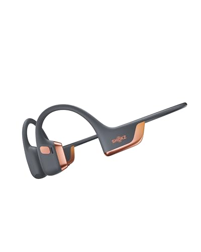 هدفون SHOKZ OpenRun Pro 2 Bone Conduction، رزگلد، کیف بدنسازی رایگان | بسته با کیف بدنسازی؛ انحصاری آمازون؛ صدای ممتاز DualPitch؛ میکروفون هوشمند؛ IP55؛ باتری 12 ساعت؛ دویدن / دوچرخه سواری / پیاده روی