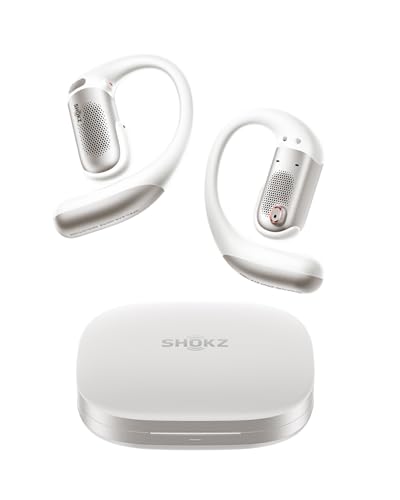 هدفونهای بیسیم واقعی SHOKZ OpenFit Pro با کاهش نویز گوش باز، بهینهشده برای Dolby Atomos، باس عمیق، زمان پخش 50 ساعت، تماسهای شفاف با هوش مصنوعی، ورزش، بلوتوث 6.1، IP55، سفید | بلوتوث 6.1، بهینه سازی شده برای Dolby Atmos، 50 ساعت. باتری، IP55، باس عمیق، تماسهای واضح، محل کار، ورزش و فضای باز، سفید