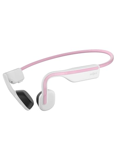 هدفون بیسیم SHOKZ OpenMove، هدست ورزشی بلوتوث استخوانی با میکروفون، مدت زمان بازی 6 ساعته و ضد آب IP55 برای دوچرخهسواری ورزشی دویدن (صورتی)