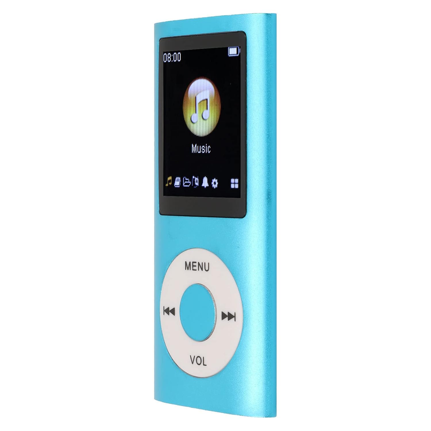 پخش کننده MP3 Fdit، پخش کننده موسیقی MP3 با کیفیت صدای بدون افت ممتاز با پشتیبانی از 64 گیگابایت و عمر باتری طولانی برای دوستداران موسیقی آموزش سفر (آبی)