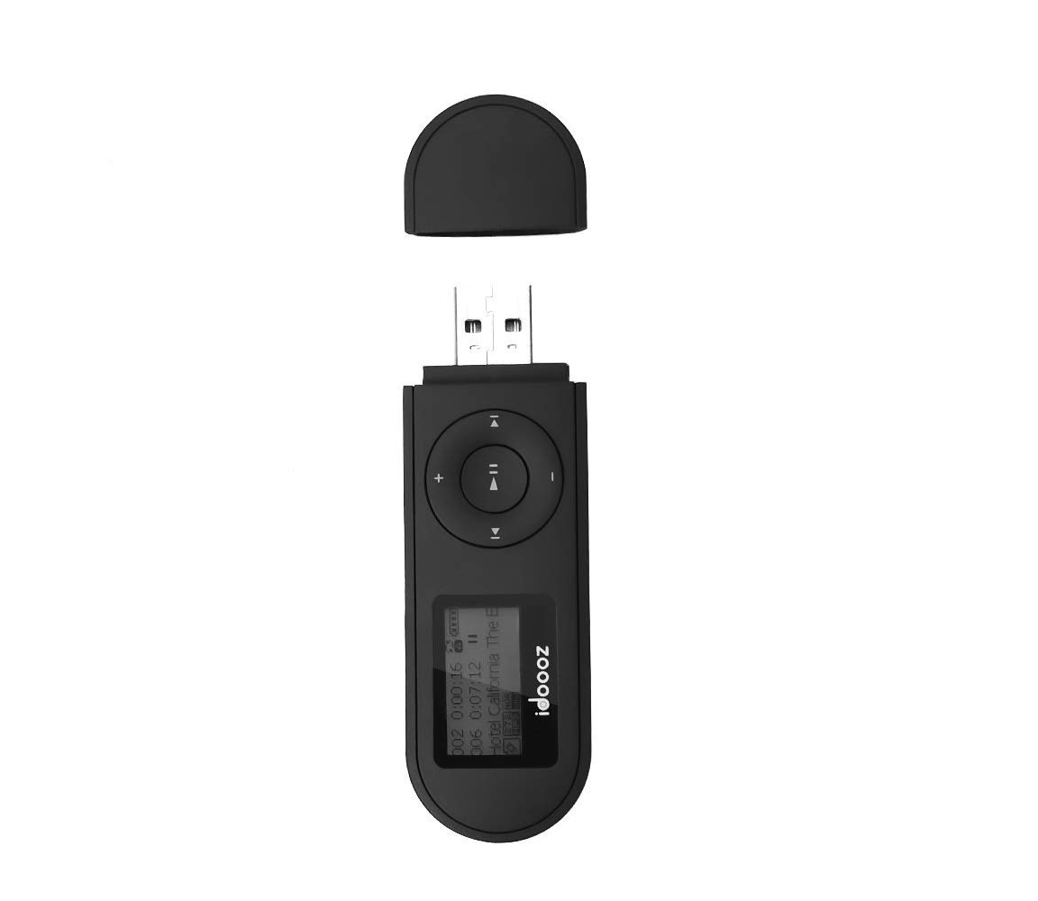 idoooz Mp3 PlayerUSB Mp3 Player با FM RadioVoice Recorder U2 8GB پخش کننده موسیقی پشتیبانی از یک دکمه برای ضبط سیاه
