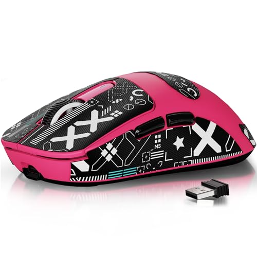 ماوس Superlight ATTACK SHARK X3 49g با نوار، سنسور بازی PixArt PAW3395، ماوس گیمینگ بیسیم/سیمی BT/2.4G، 6 DPI 26000 قابل تنظیم، باتری 200 ساعت، ماوسهای آفیس برای Win11/Xbox/PS/Mac