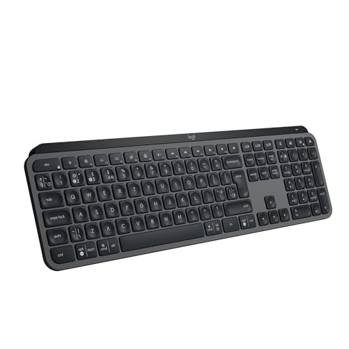 کیبورد بیسیم Logitech MX Keys S با نور پسزمینه، بلوتوث و شارژ USB-C، چیدمان INT