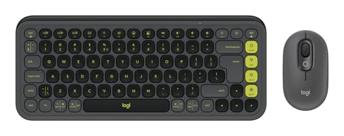 ست کیبورد و ماوس بیسیم Logitech POP Icon Combo با بلوتوث، کلیدهای قابل برنامهریزی و اتصال همزمان ۳ دستگاه