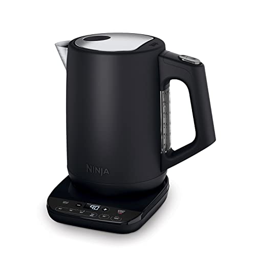 کتری برقی Ninja Perfect Temperature KT200UK با ظرفیت ۱.۷ لیتر، کنترل دما و قابلیت حفظ حرارت - رنگ Matte black