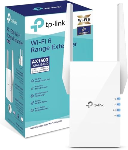 گسترش دهنده WIFI تی پی لینک Tp-Link Re505X Wifi Extender دو باند AX1500