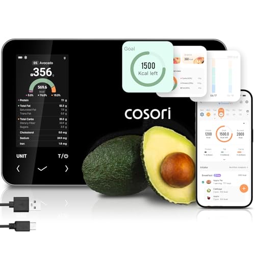 ترازوی آشپزخانه هوشمند کوسوری با ماشین حساب مدل Cosori CNS-R001S-X