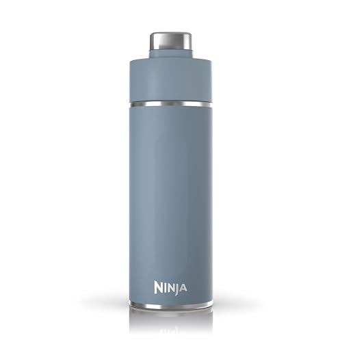 قمقمه استیل Ninja Thirsti مدل DW2401EUUKBL – بطری آب 700 میلیلیتری سهلایه عایق با درب ضدنشت، مناسب نوشیدنی سرد، گرم و گازدار