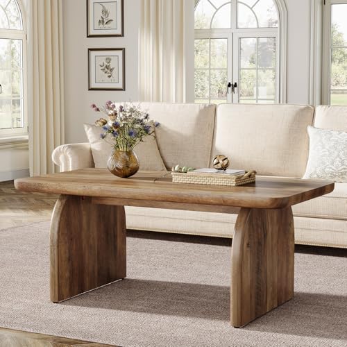 میز اتاق نشیمن تریبساینز Tribesigns Rectangle Coffee Table 120cm مدل Wood Coffee Table