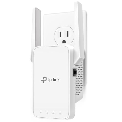 توسعه دهنده WiFi TP-Link AC1200، Wirecutter 2024 بهترین توسعه دهنده WiFi، تقویت کننده سیگنال خانگی 1.2 گیگابیت بر ثانیه، دو باند 5 گیگاهرتز/2.4 گیگاهرتز، پوشش تا 1500 فوت مربع و 30 دستگاه، پشتیبانی از Onemesh، یک پورت اترنت (RE3)