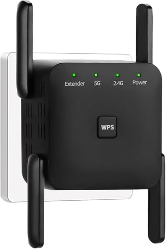توسعه دهنده سیگنال WiFi دو بانده گیگابیتی، دارای 1200 مگابیت در ثانیه با سرعت بالای نفوذ دیوار 5G/2.4GHz تکرار کننده های بی سیم، چهار آنتن سیگنال بی سیم را برای پوشش 360 درجه افزایش می دهد.