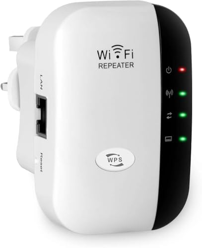 تقویت کننده WiFi، تقویت کننده WiFi، Repeater، پوشش تا 5000 فوت مربع و 50 دستگاه، تقویت کننده اینترنت، تکرار کننده اینترنت بی سیم، تقویت کننده برد بلند با درگاه اترنت، تقویت کننده سیگنال بی سیم خانگی