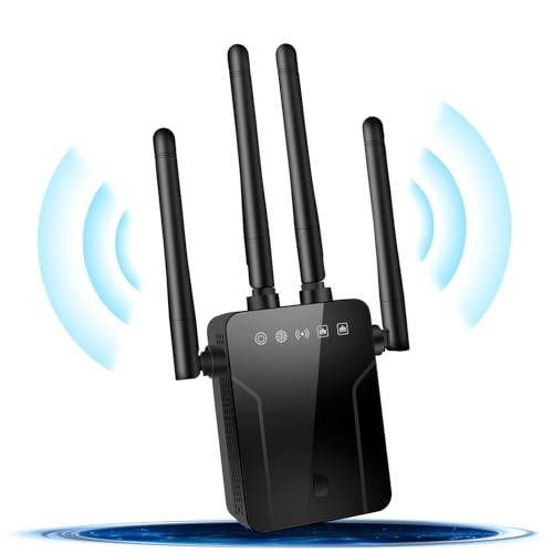 تقویت کننده Wifi Extender، Repeater، تقویت کننده برد 4 آنتن، اینترنت با پورت اترنت، برد بلند، روتر فوق پایدار سیگنال بی سیم راه اندازی آسان