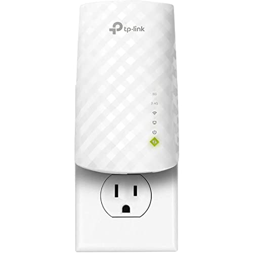 توسعه دهنده وای فای TP-Link با درگاه اترنت، دو باند 5 گیگاهرتز/2.4 گیگاهرتز، تا 44 درصد پهنای باند بیشتر از تک باند، پوشش تا 1200 فوت مربع و 30 دستگاه، تقویت کننده تقویت کننده سیگنال از OneMesh (RE220) پشتیبانی می کند.