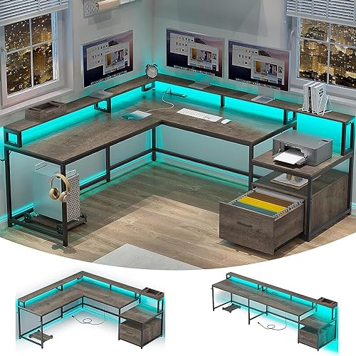 میز کامپیوتر L شکل رویال پولار ROYAL POLAR L Shaped Desk