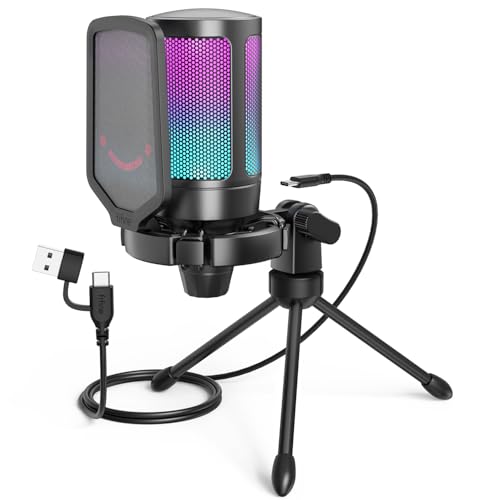 میکروفن کندانسر گیمینگ فای فاین مدل Fifine A6V RGB