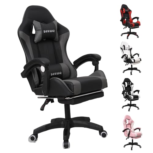 صندلی گیمینگ ارگونومیک دوکوا Duukoa Gaming Chair (خاکستری مشکی) مدل DT0080