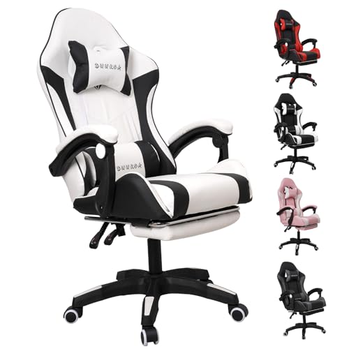 صندلی گیمینگ ارگونومیک دوکوا Duukoa Gaming Chair (سفید) مدل DT0080