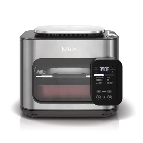 مولتیکوکر، فر و سرخکن بدون روغن Ninja مدل SFP700EU – دستگاه 12 کاره با پخت غذای خانوادگی در 15 دقیقه، همراه سینی و تابه