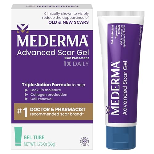 ژل ترمیم جای زخم Mederma Advanced Scar Gel مدل MD40026A – کاهش ظاهر اسکارهای قدیمی و جدید، 50 گرم
