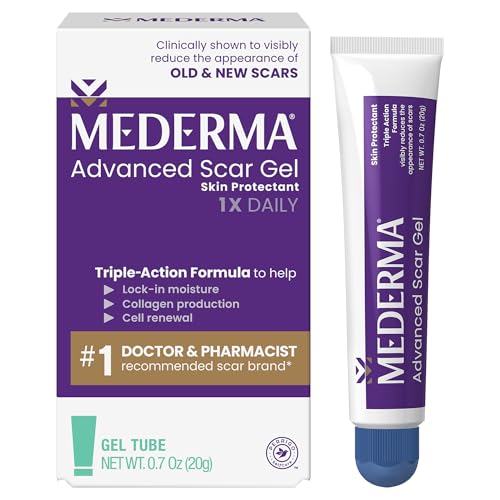 ژل جای زخم Mederma Advanced Scar Treatment مدل 85H6U – مناسب اسکارهای قدیمی و جدید، 20 گرم