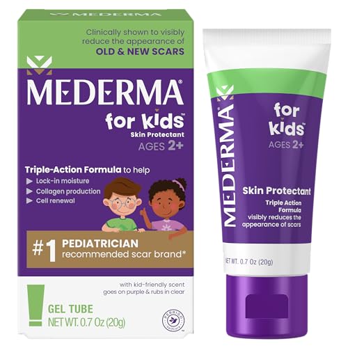 ژل جای زخم کودک Mederma Kids مدل 810000318070 – کاهش ظاهر اسکار، فرمول کودکپسند با رایحه انگور، 20 گرم