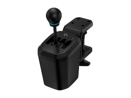دسته دنده شبیهساز رانندگی Logitech G RS H-Shifter – گیربکس H الگوی 6 سرعته، سازگار با PRO و RS50 برای PS5، PS4، Xbox و PC