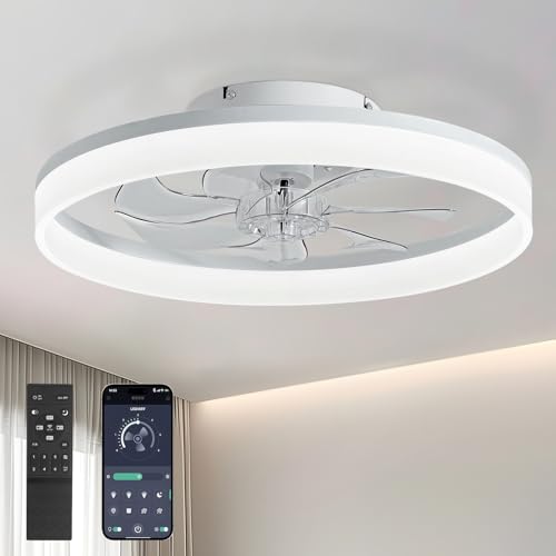 پنکه های سقفی 50 سانتی متری USOR با چراغ مدل OZV-AE-QSXDJD-7-P-2W-20-L