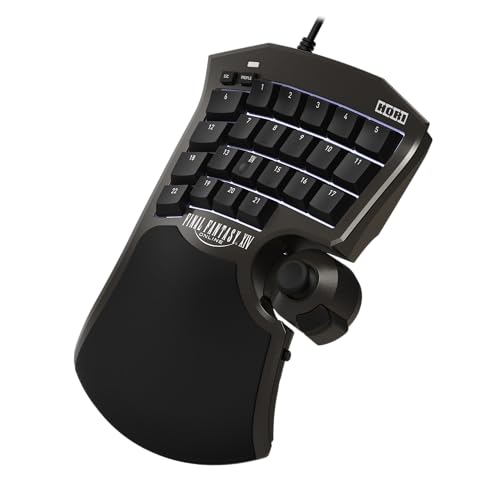 HORI Tactical Assault Commander F14 (Final Fantasy XIV Black Edition) برای رایانه های شخصی (Windows 11/10)، PS5 و PS4 - دارای مجوز رسمی توسط Square Enix