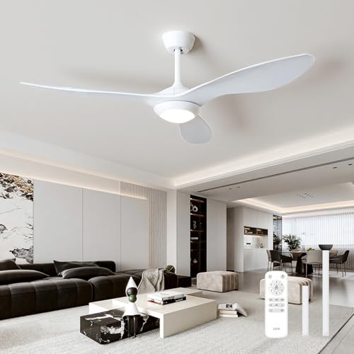 پنکه سقفی 52 اینچی USOR با چراغها و کنترل از راه دور مدل OZV-AE-LIUXIAN-3-P-2W-52-L