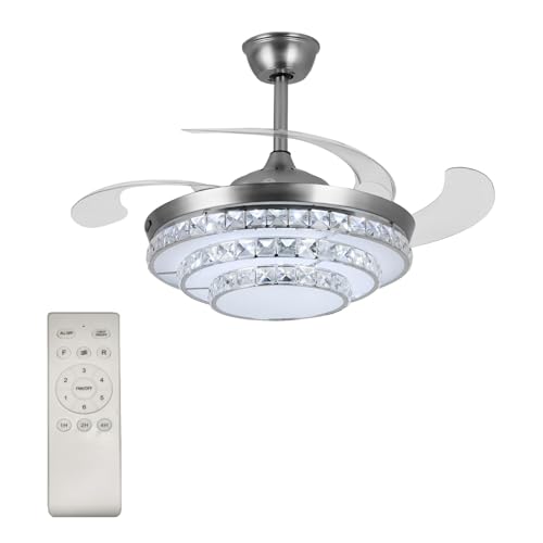 پنکه سقفی مدرن 42 اینچی USOR با چراغ و ریموت مدل AW-AE002-YX Ceiling Fan-42-L