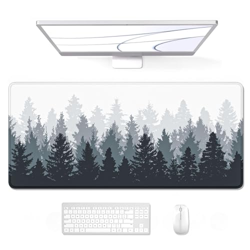 ماوس پد گیمینگ Auhoahsil سایز XXL طرح Misty Forest سایز 90×40 سانتیمتر | مدل ZJ90x40-Ink Painting Misty Forest