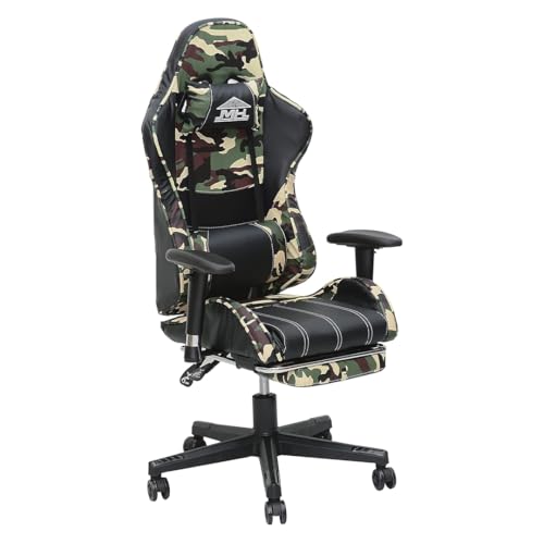 صندلی گیمینگ طرح ارتشی و مشکی Multi Home Furniture Army & Black Gaming Chair مدل MH F40