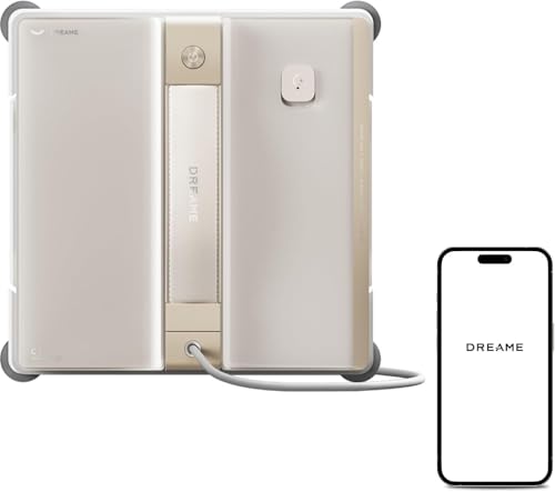 DREAME C1 Smart Window Cleaner Robotic, Suction 5500Pa, Total Protection, CornerClean Cleaning, Double Spray, Deep Wet Wash, پوشش کامل سطح