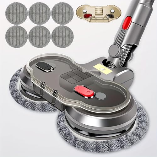 سر پاک کن برقی مرطوب خشک جاروبرقی Dyson V8 V7 V10 V11 V15 جاروبرقی تعویض کف شوی، 6 پد شستشو و مخزن آب قابل جابجایی