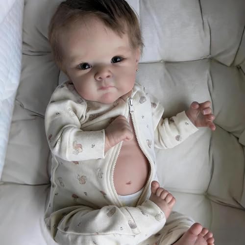 RXDOLL Lifelike Reborn Baby Dolls Silicone Full Body 18 inch Realistic Baby Girl Doll Real Life Baby Doll واقعی آناتومیک دختر قابل شستشو برای هدایای کریسمس
