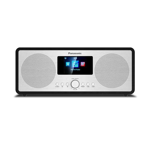 رادیو اینترنتی پاناسونیک RF-D40EGK-K بلوتوث Dab+/FM، 6 وات، بلندگوهای 7.5 سانتی متری، LCD رنگی TFT 2.4 اینچی، زنگ هشدار و تایمر خاموش، کنترل از راه دور، USB، Wi-Fi، مشکی