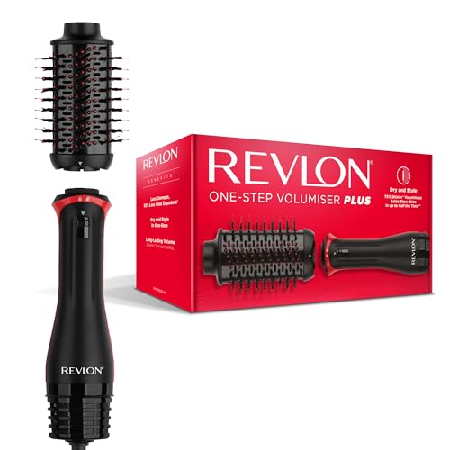 سشوار و حالت دهنده مو Revlon One Step Volumizer PLUS | سر قابل جدا شدن، حجم بیشتر، آسیب کمتر، و کنترل ظاهری بیشتر برای فوران های سبک سالنی آسان و سریع، RVDR5298ARB مشکی مناسب سفر