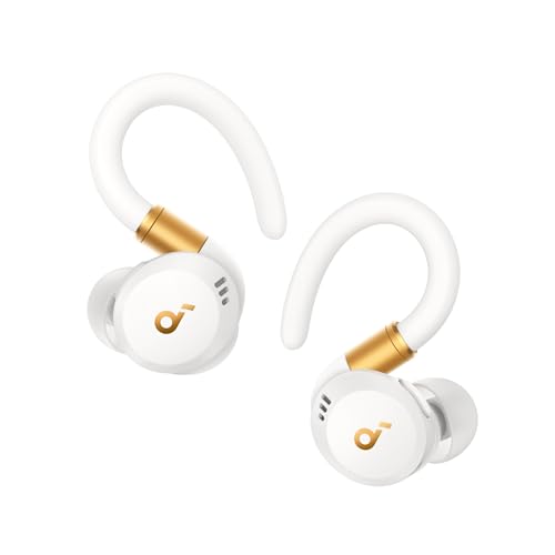 Soundcore Sport X20 by Anker، هدفون تمرینی بیسیم واقعی، قلاب گوش قابل چرخش و افزایش، حذف نویز، باس عمیق، IP68 ضد آب، ضد عرق، ضد گرد و غبار، 48H Play، هدفون ورزشی