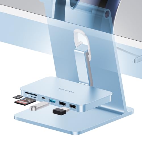 هاب USB-C مخصوص iMac 24 اینچ PULWTOP با USB 10Gbps و کارتخوان SD