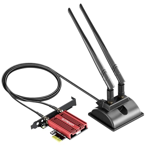 کارت وایرلس GLOTRENDS WiFi 7 PCIe (از مادربرد AMD پشتیبانی نمی کند)